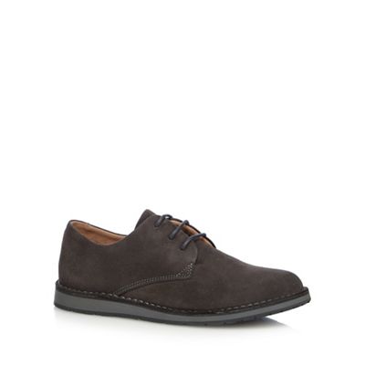 Grey 'Irvine' suede lace up shoes